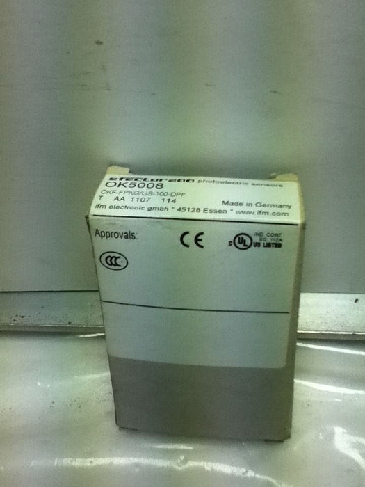 IFM EfectorOKF-FPKG/US-100-DPF PHOTOELECTRIC SENSOR