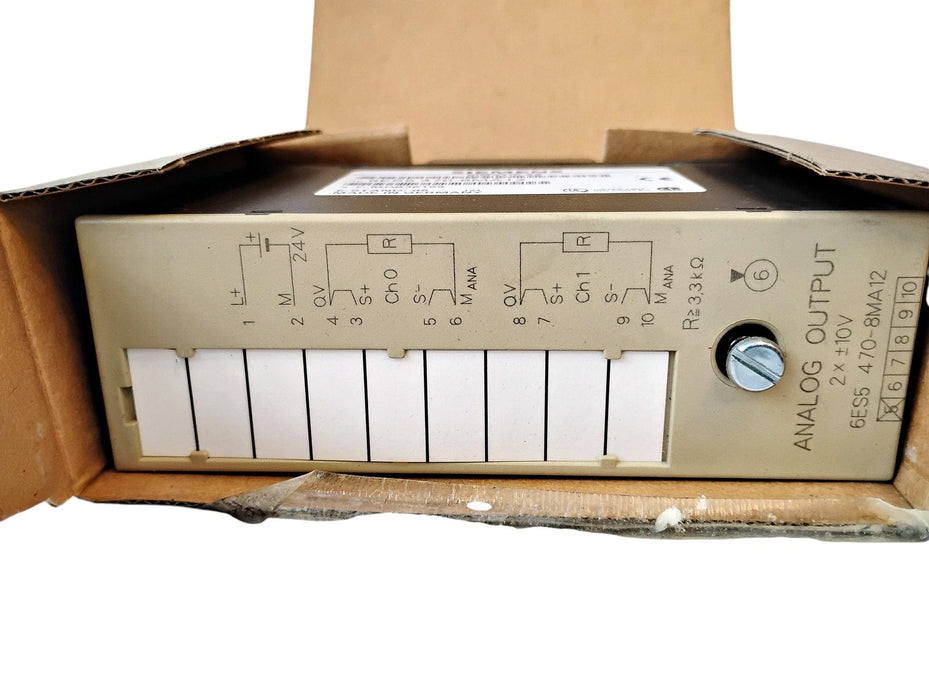 Siemens 6ES5 470-8MA12 2 x 10 V DC SIMATIC S5 Analog Output Module