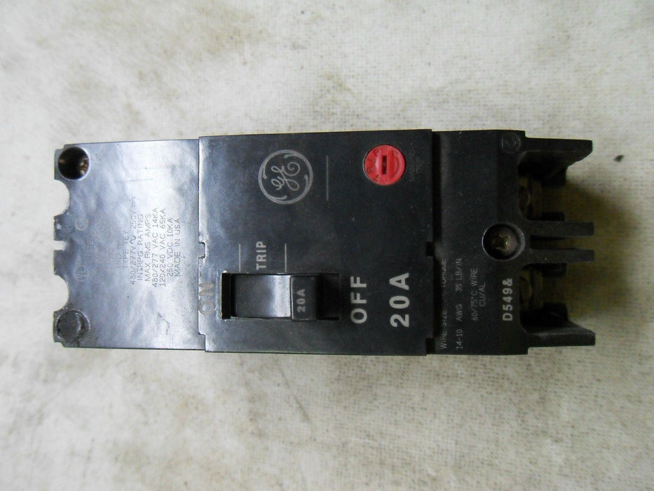 GE TEYMO-2320 20A 2 Pole Circuit Breaker