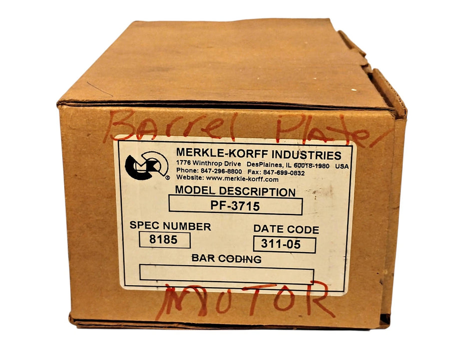 Merkle-Korff PF-3715 115 V 8.8 W 12 F.L.RPM AC Fan