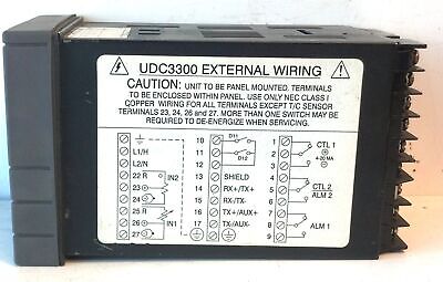 Honeywell DC330B0KE-000-22-0A0000-00-0 90-250 VAC UDC3300 Temperature Controller