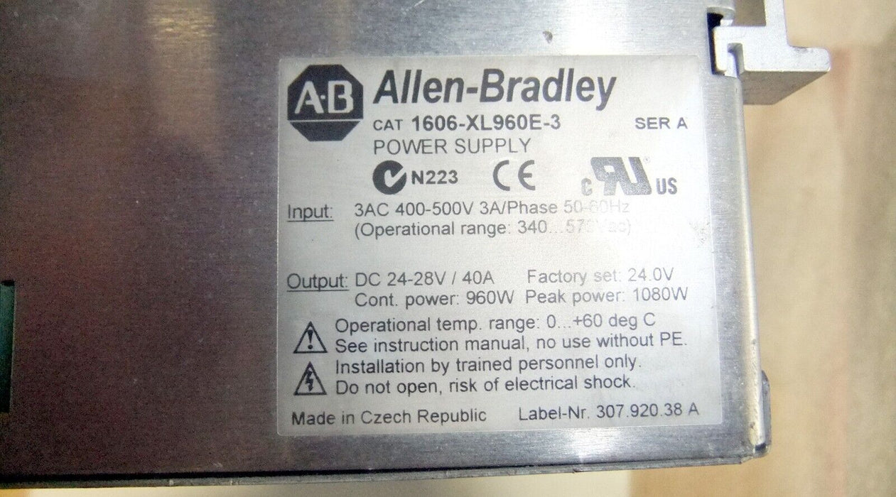Allen-Bradley Power Supply 1606XL-960E-3