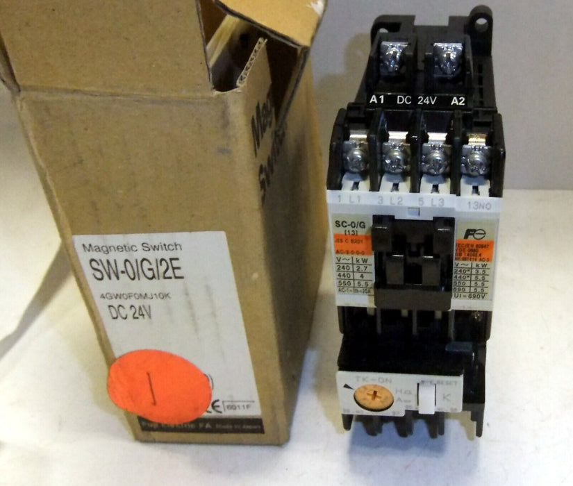 Fuji Contactor 4GW0F0MJ10K SW-0/G/2E 24V