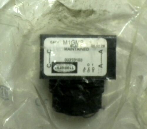 Hubbell M1G4B Black Mushroom Head 2NO 2NC