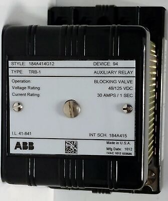 ABB 184A414G12 Blocking Valve / Auxiliary Relay