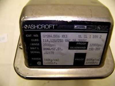 Ashcroft Pressure Switch GPSN4JB06 2000 psi