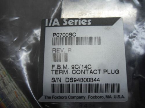 Foxboro P0700Sc Rev R Terminal Cable Assembly