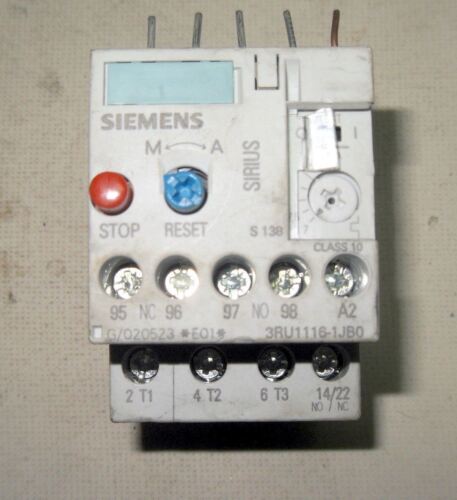 Siemens 3RU1116-1JB0 Overload Relay