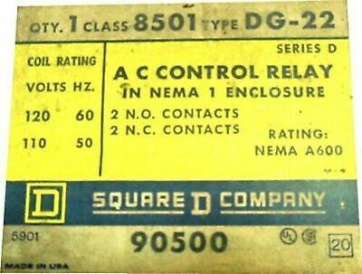 Square D 8501-DG22 Relay 8501DG22
