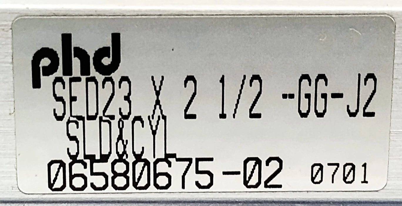 PHD SED23X2-1/2-GG-J2 Pneumatic Linear Slide
