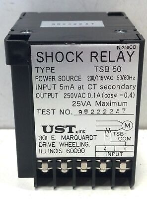 UST Tsubaki TSB-50 115-230 V AC 50/60 Hz 50 A Shock Relay