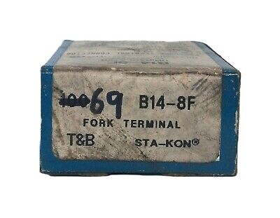 Thomas & Betts Non-Insulated #8 Fork Terminal Connector - Box of 69