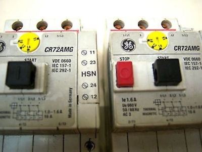 2 GE Manual Starter CR72AMG 1-1.6 A 660V