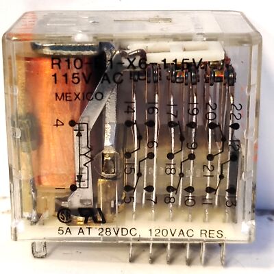 Potter & Brumfield R10-E1X6-115V 120 V AC 5 A @ 30 V DC Coil Type Relay