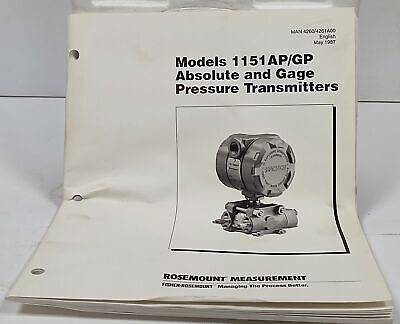 Rosemount 1151GP5E52B2V1 Alphaline Pressure Transmitter