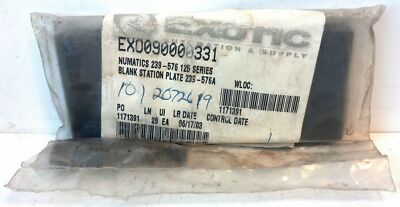 Numatics 239-576 125 Series Blank Station Plate