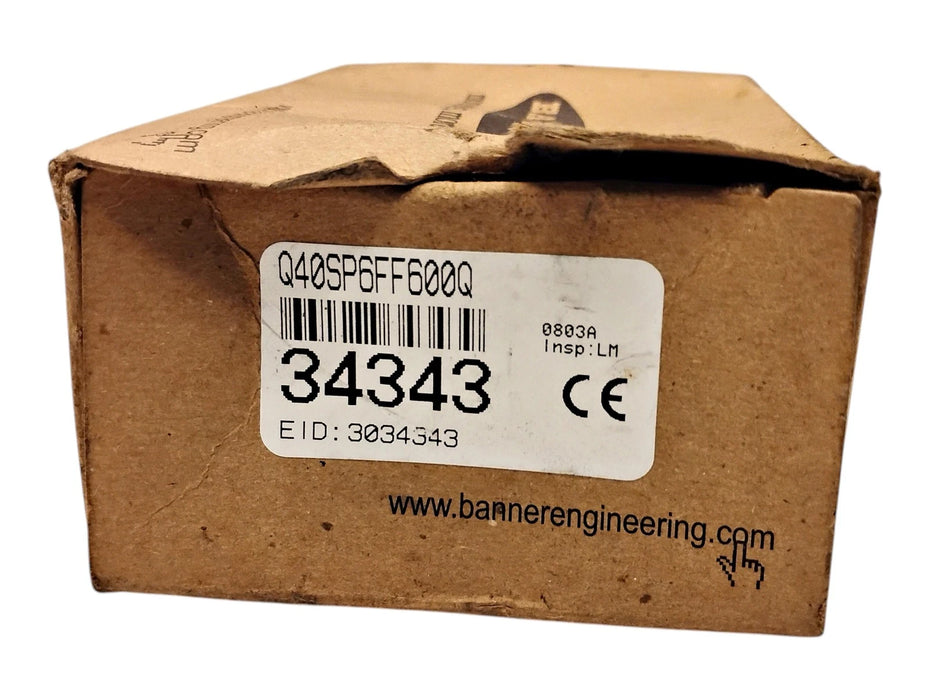 Banner Engineering Q40SP6FF600Q 34343 10-30 V DC Photoelectric Sensor