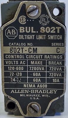 Allen-Bradley 802T-CM Oiltight Side Pushbutton Limit Switch