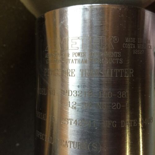 Ametek Pd3218-100-38-12-36-N3-20-0 Pressure Transmitter