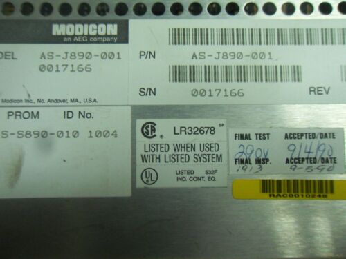1 MODICON AS-J890-001 MODULE
