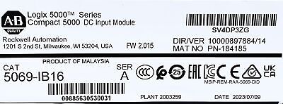 Allen-Bradley 5069-IB16 Ser A FW 2.015 PLC Input Module