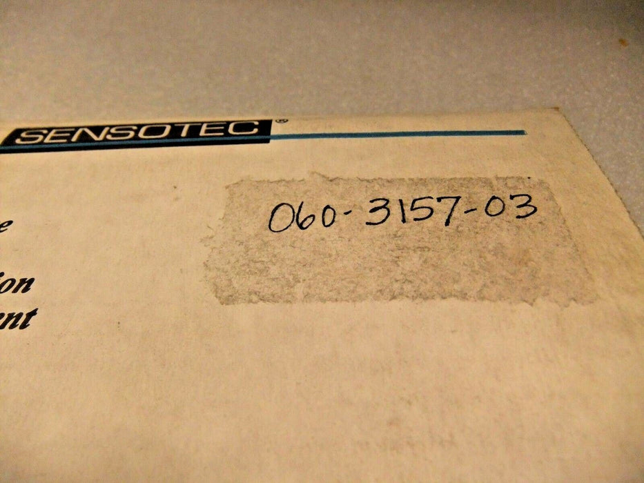 Sensotec Digital Panel Meter 060-3157-03