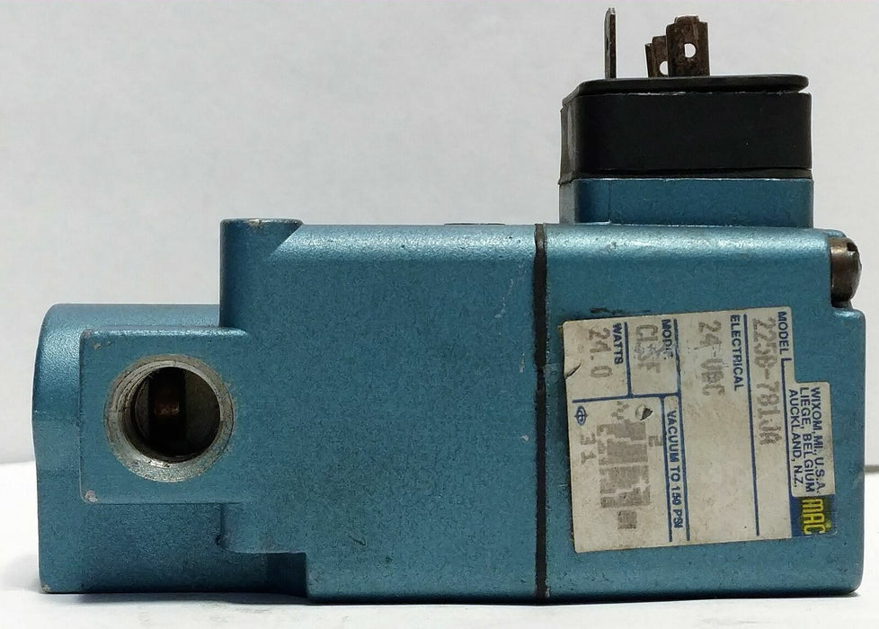 Mac Valve 225B-781JA Solenoid Valve