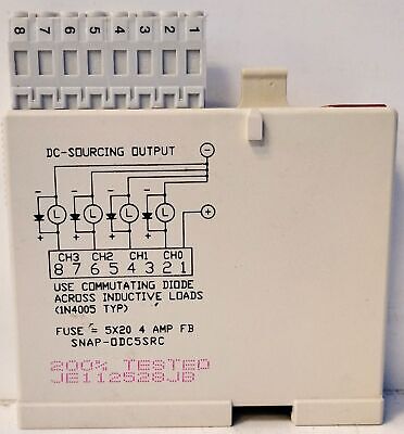 OPTO 22 SNAP-ODC5SRC 5-60 V DC 4 Channel DC Output Module