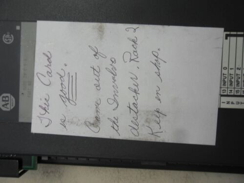 Allen-Bradley 1771-DR 5-24 VDC I/O Logic Controller Module