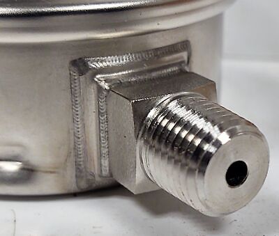 Wika 232.53-2.5 9768599 High-Pressure Glycerine Filled Air Pressure Gauge