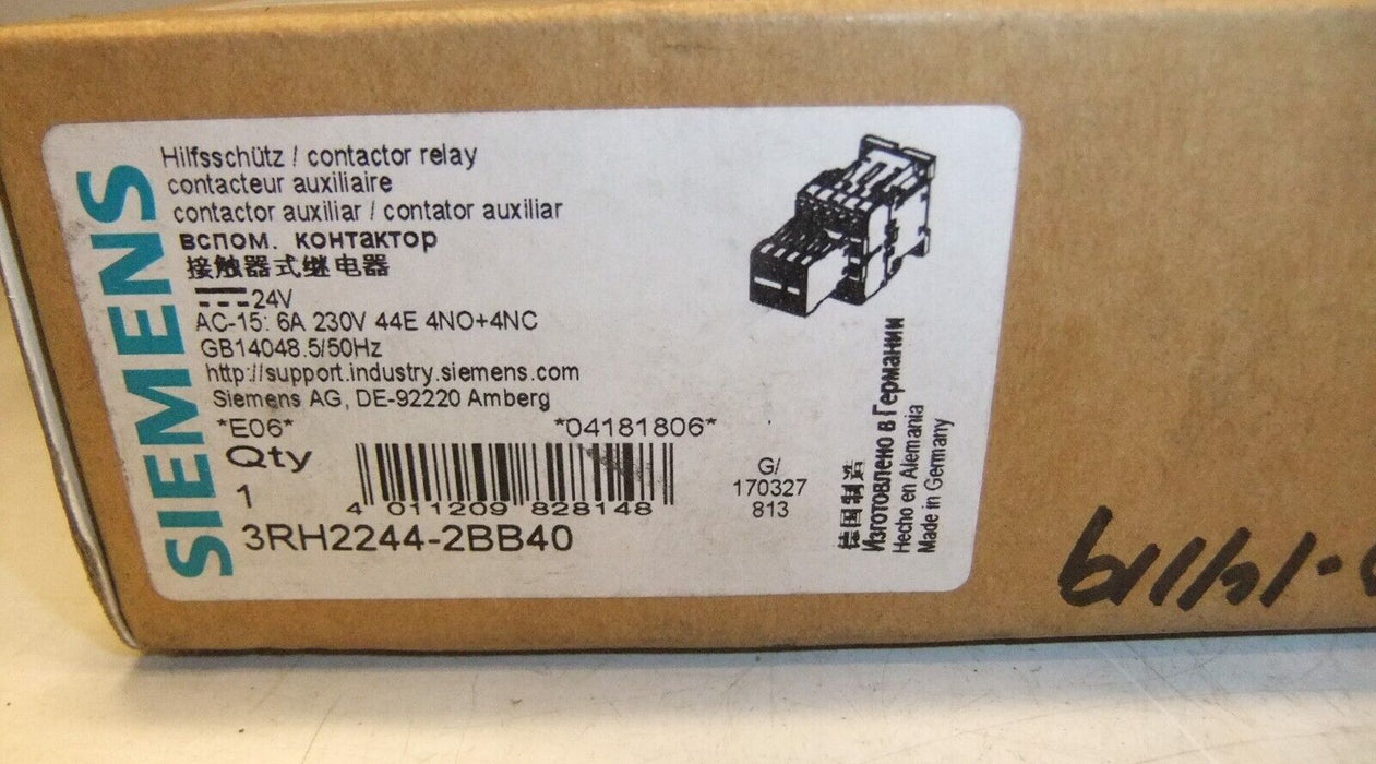 Siemens 3RH2244-2BB40 Contactor Relay