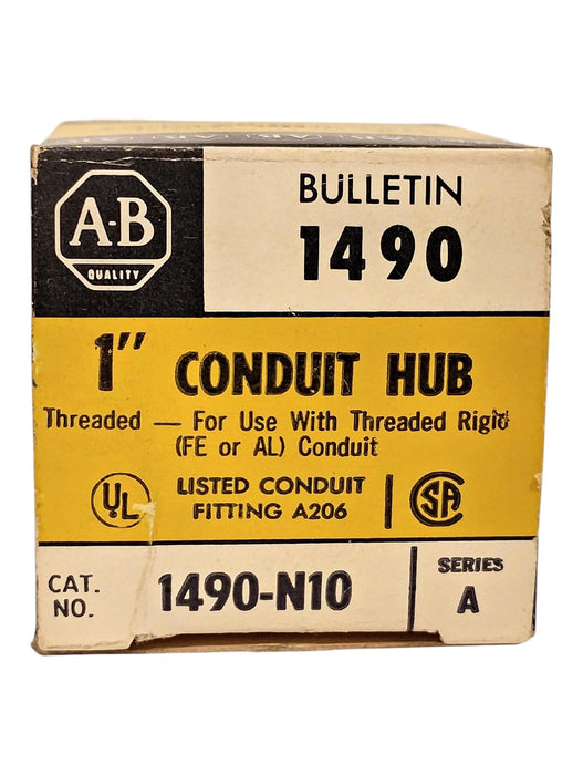 Allen-Bradley 1490-N10 Series A 1 in NPT Threaded Metal Conduit Hub