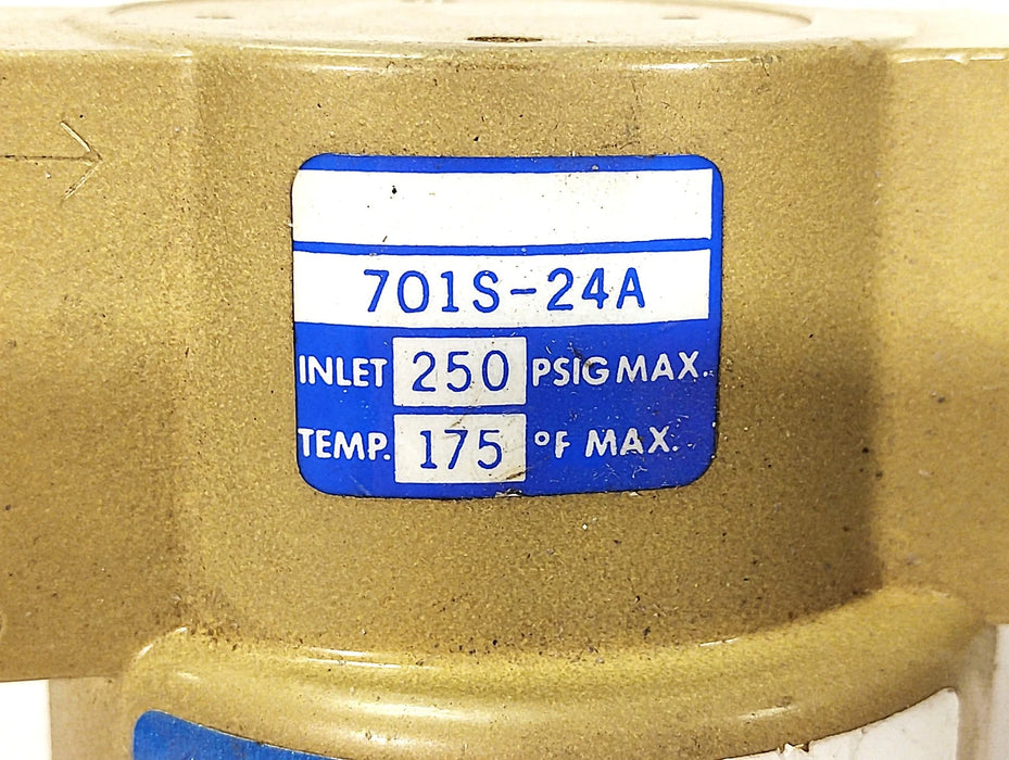 Vortecnology 701S-24A 250 psig Air Line Lubricator