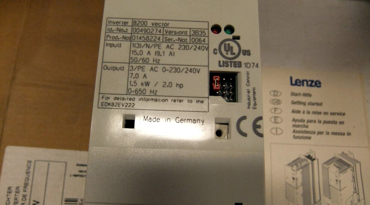 Lenze E82EV152K2C Frequency Inverter