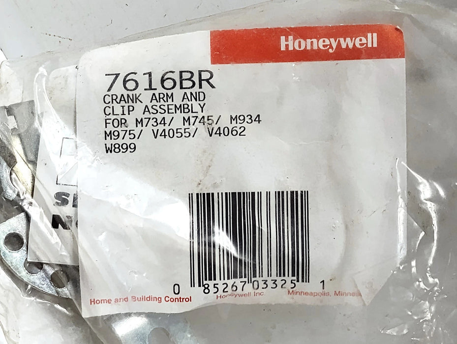 Honeywell 7616BR HVAC Damper Crank Arm and Clip Assembly