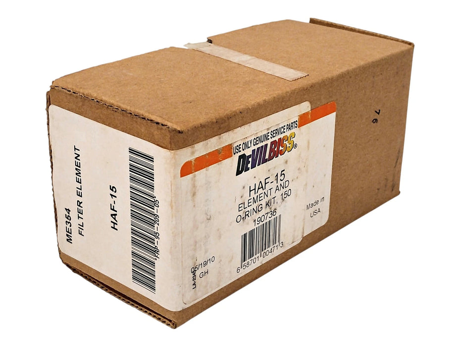 DeVilbiss HAF-15 190736 5 Micron 150 psi 150 CFM Particulate Filter Element