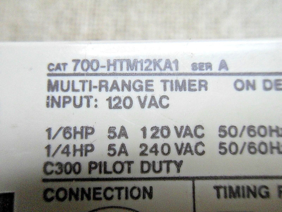 Allen-Bradley 700-HTM12KA1 SER A Multi-Range Timer