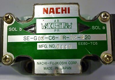 Nachi SE-G03-C6-GR-D2-J20 Solenoid Valve