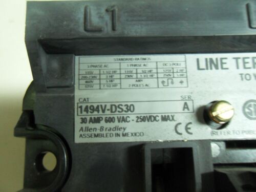 Allen-Bradley 1494-VDS30 Disconnect Switch