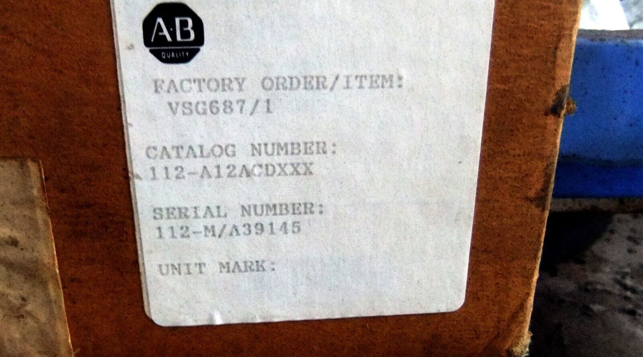 Allen-Bradley 112-A12Acdxxx Starter