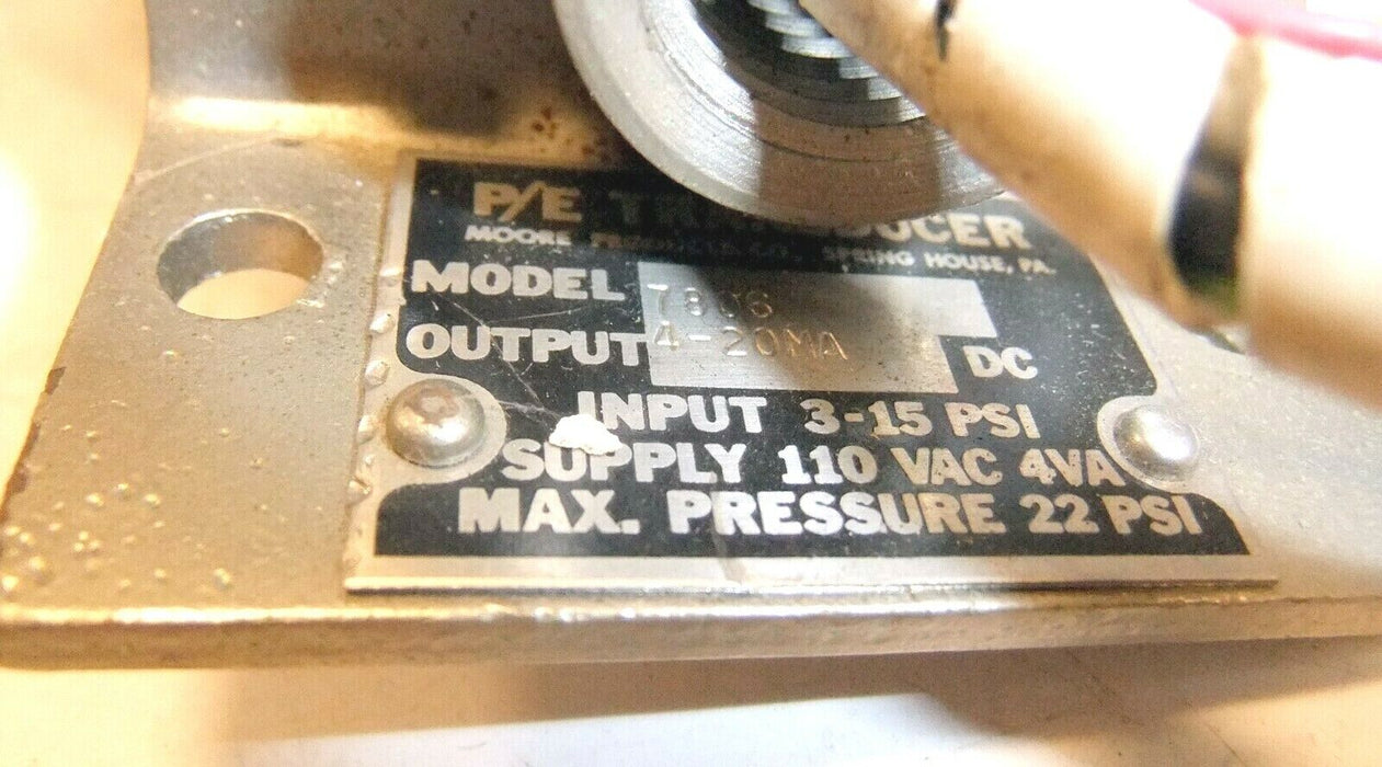 Moore Products 7806 P/E Transducer 4-20 mA