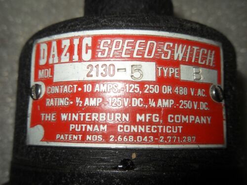 1 DAZIC 2130-5 TYPE B SPEED SWITCH
