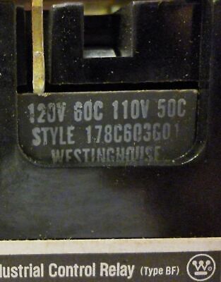 Westinghouse BF40F BF Control Relay