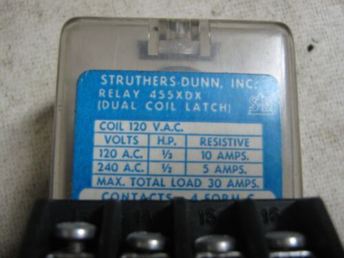 1 STRUTHERS-DUNN 455XDX RELAY