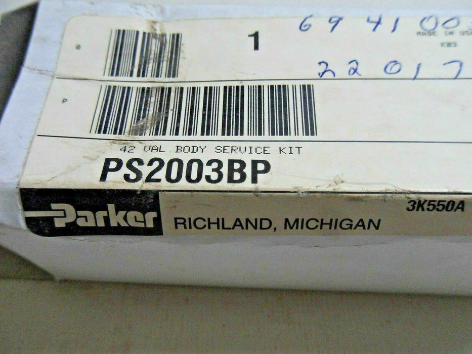 Parker PS2003Bp Valve Body Service Kit