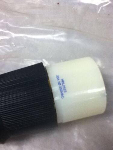 Hubbell HBL2423 3 Pole 4 Wire 20 A 250 VAC Male Locking Plug