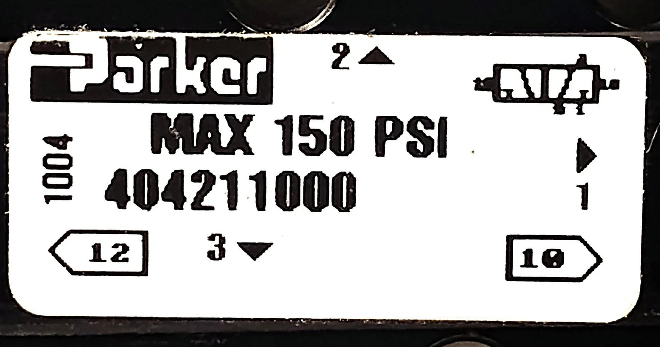 Parker 404211000 150 psi Roller Lever Pneumatic Valve