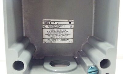 Allen-Bradley 800T-2TZ Ser M Die-Cast 2-Unit Push Button Enclosure