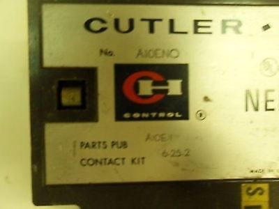 1 Cutler-Hammer A10ENO STARTER 90AMP SIZE3 3POLE W/OVERLOAD BLOCK