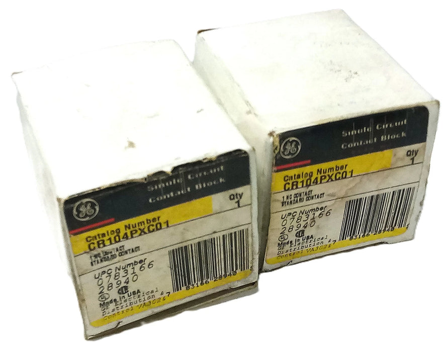 GE CR104PXC01 10 A 1 NC Single Circuit Contact Block w/ Finger-safe Terminals